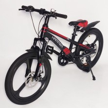 Гірський велосипед HAMMER VA210 MG чорно-червоний колеса 20'' магнієві диски