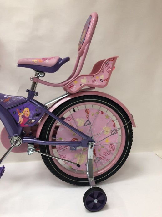 Велосипед дитячий двоколісний Racer-girl фіолетовий колеса 16''