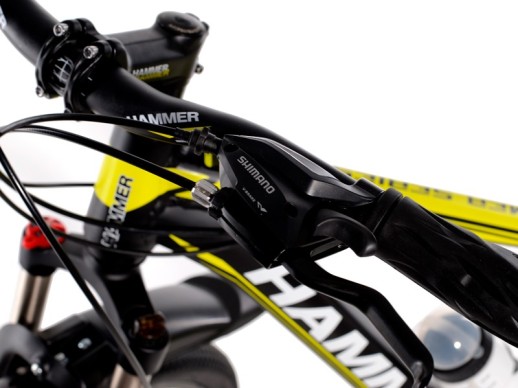 Гірський велосипед S200 HAMMER чорно-жовтий колеса 29’’х2,25 рама 19’’