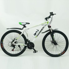 Гірський велосипед S200 HAMMER біло-зелений колеса 29’’х2,25 рама 19’’
