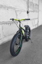 Гірський велосипед Hammer JUPITER FATBIKE чорно-зелений колеса 24''