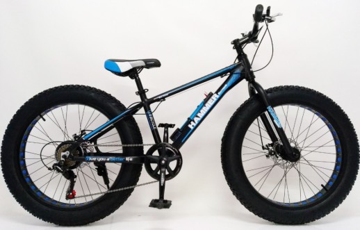 Велосипед "S800 HAMMER EXTRIME" Колёса 24’’х4,0. Алюминиевая рама 15’ черно-синий