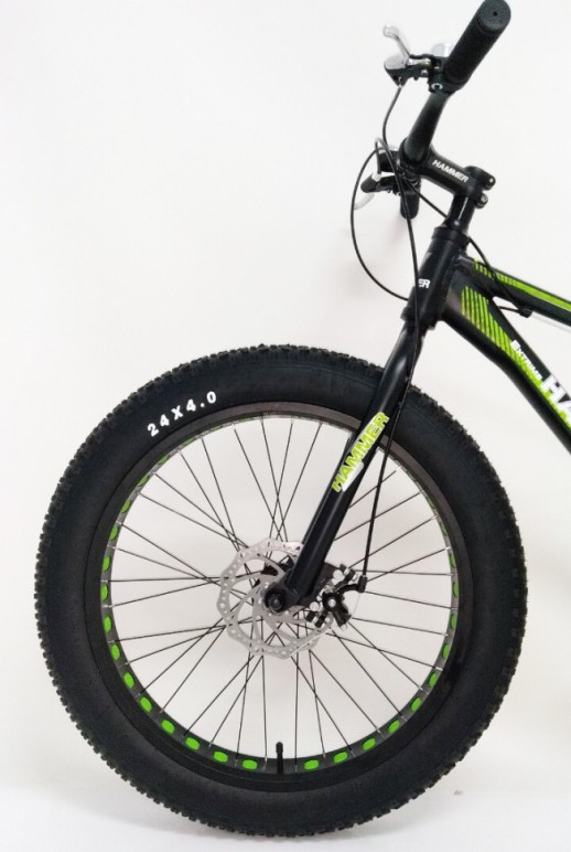 Велосипед "S800 HAMMER EXTRIME" Колёса 24’’х4,0. Алюминиевая рама 15’ черно-синий