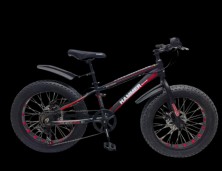 Гірський велосипед S800 HAMMER EXTRIME чорно-червоний колеса 20’’х4,0 алюмінієва рама 11’’