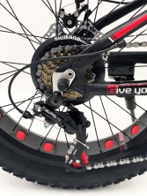 Гірський велосипед S800 HAMMER EXTRIME чорно-червоний колеса 20’’х4,0 алюмінієва рама 11’’