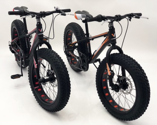 Гірський велосипед S800 HAMMER EXTRIME чорно-червоний колеса 20’’х4,0 алюмінієва рама 11’’