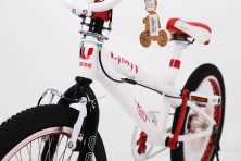 Детский велосипед "BMX-20"алюминиевый белый