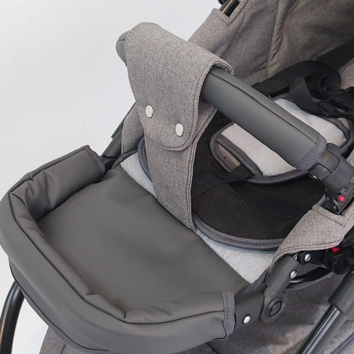 Коляска дитяча BOSTON 2В1 екошкіра текстиль