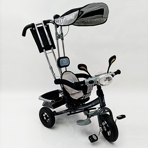 Велосипед дитячий триколісний WS862AW-M Сірий (світиться фара)колесо 8/10