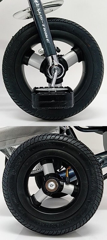 Велосипед дитячий триколісний WS862AW-M Сірий (світиться фара)колесо 8/10