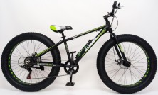 Гірський велосипед S800 HAMMER EXTRIME чорно-зелений колеса 26’’х4,0 алюмінієва рама 17’’