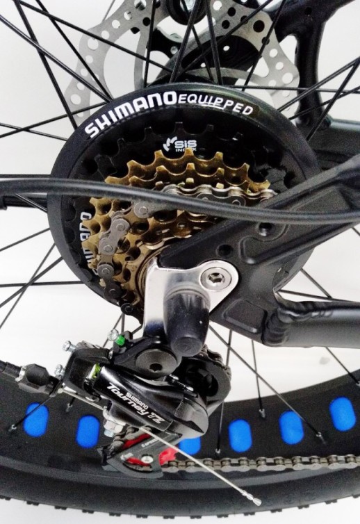 Гірський велосипед S800 HAMMER EXTRIME чорно-синій колеса 26’’х4,0 алюмінієва рама 17’’