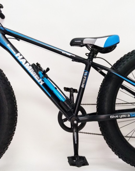 Гірський велосипед S800 HAMMER EXTRIME чорно-синій колеса 26’’х4,0 алюмінієва рама 17’’