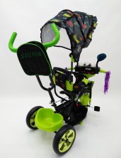 Детский велосипед WS-828R-2(NP) Черно-зеленый