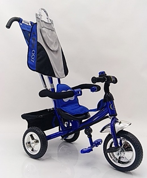 Велосипед дитячий триколісний Lex-007 (10/8 EVA wheels) Blue синій