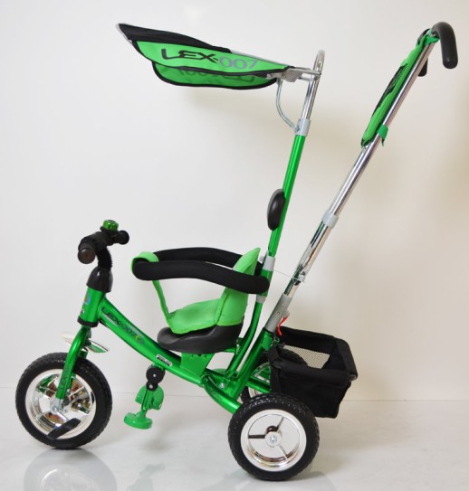 Велосипед дитячий триколісний Lex-007 (10/8 EVA wheels) Green зелений