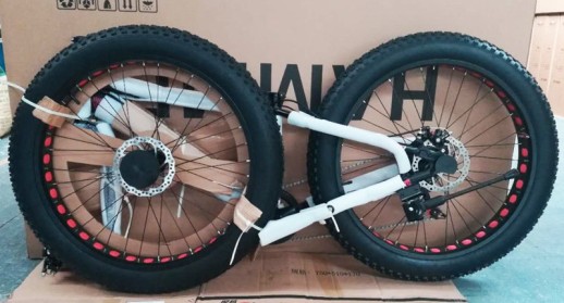 Гірський велосипед S800 HAMMER EXTRIME чорно-червоний колеса 26’’х4,0 алюмінієва рама 17’’