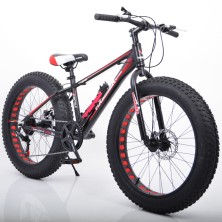 Велосипед "S800 HAMMER EXTRIME" Колёса 24’’х4,0. Алюминиевая рама 15’’ Чёрно-красный