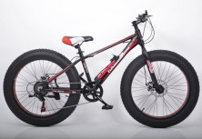 Велосипед "S800 HAMMER EXTRIME" Колёса 24’’х4,0. Алюминиевая рама 15’’ Чёрно-красный