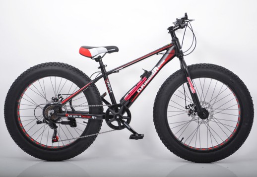 Велосипед "S800 HAMMER EXTRIME" Колёса 24’’х4,0. Алюминиевая рама 15’’ Чёрно-красный