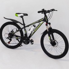 Гірський велосипед S300 BLAST чорно-зелений колеса 27.5'' рама 18''