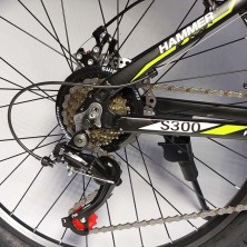 Гірський велосипед S300 BLAST чорно-зелений колеса 27.5'' рама 18''