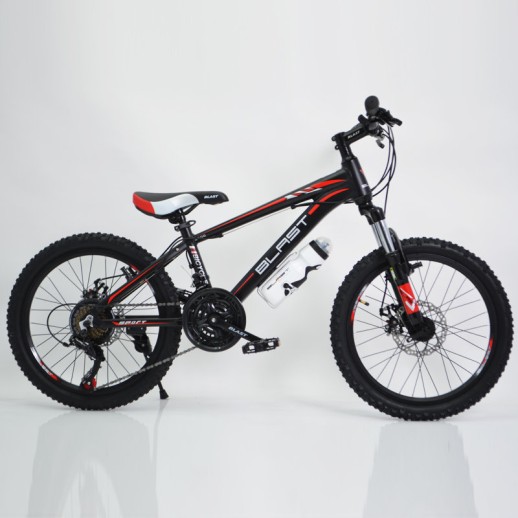 Гірський велосипед S300 BLAST чорно-червоний колеса 20'' рама 11''