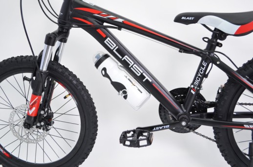 Гірський велосипед S300 BLAST чорно-червоний колеса 20'' рама 11''