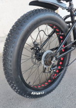 Гірський велосипед Hammer JUPITER FATBIKE чорно-червоний колеса 26''