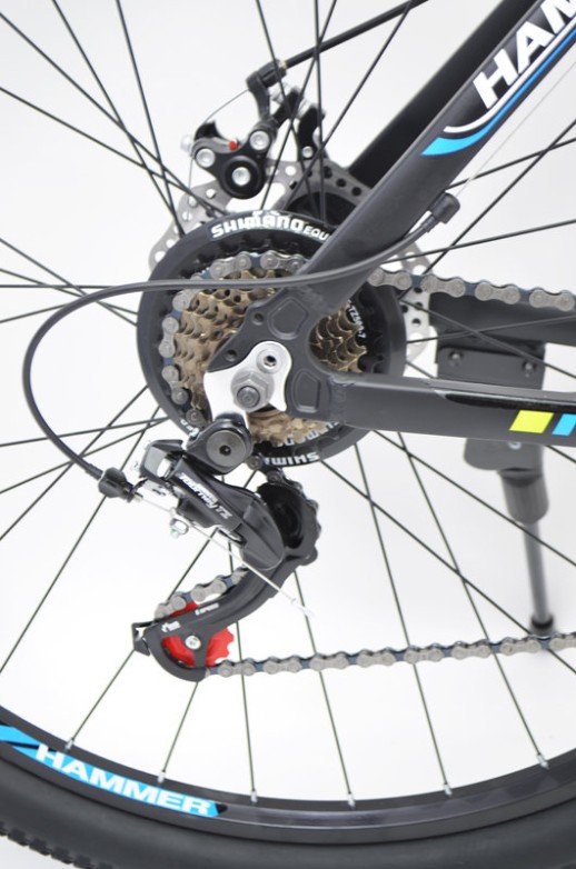 Гірський велосипед S200 HAMMER чорно-синій колеса 29’’х2,25 рама 19’’