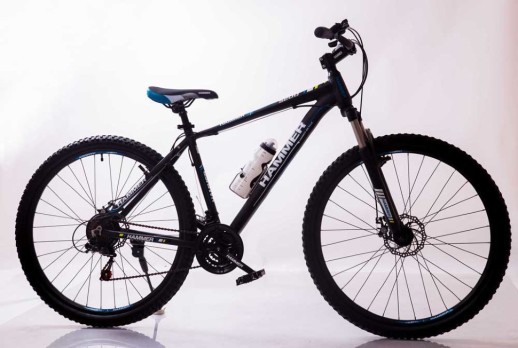 Гірський велосипед S200 HAMMER чорно-синій колеса 29’’х2,25 рама 19’’