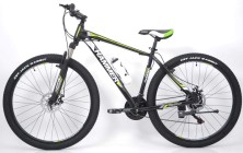 Гірський велосипед S200 HAMMER чорно-зелений колеса 29’’х2,25 рама 19’’