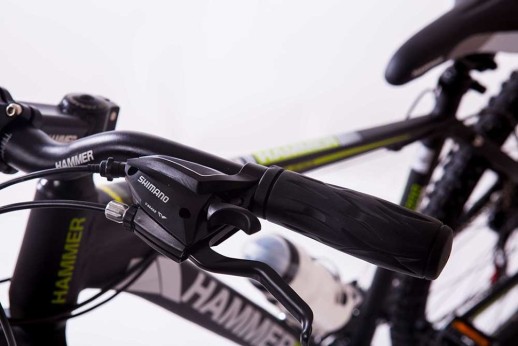 Гірський велосипед S200 HAMMER чорно-зелений колеса 29’’х2,25 рама 19’’