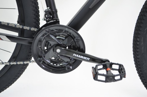 Гірський велосипед S200 HAMMER чорно-червоний колеса 29’’х2,25 рама 19’’
