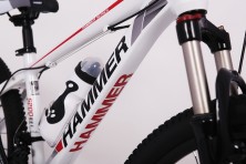 Гірський велосипед S200 HAMMER біло-червоний колеса 24’’х2,25 рама 14’’