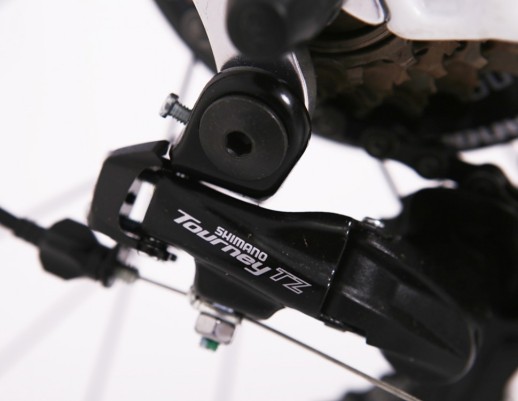 Гірський велосипед S200 HAMMER біло-червоний колеса 24’’х2,25 рама 14’’