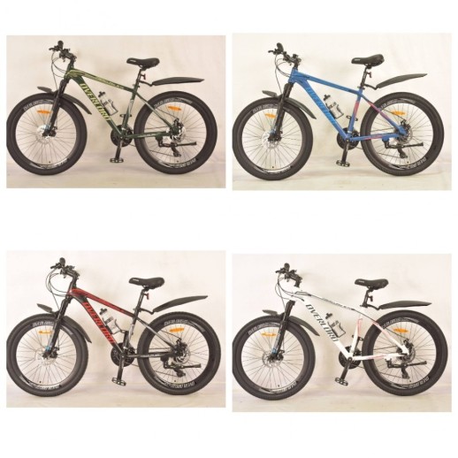 Гірський велосипед S700 Mercury OVERLORD чорно-червоний колеса 24'' рама 14'' промпідшипник