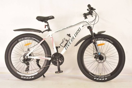 Гірський велосипед S700 Mercury OVERLORD біло-сірий колеса 24'' рама 14'' промпідшипник