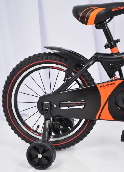 Велосипед двоколісний дитячий HAMMER 16" S500 чорно-помаранчевий