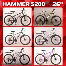 Гірський велосипед Hammer NEW S200 графіт колеса 26'' рама 17'' промпідшипник