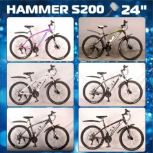 Гірський велосипед Hammer NEW S200 чорно-жовтий колеса 24'' покришка GST JET ARMOR рама 14'' промпідшипник